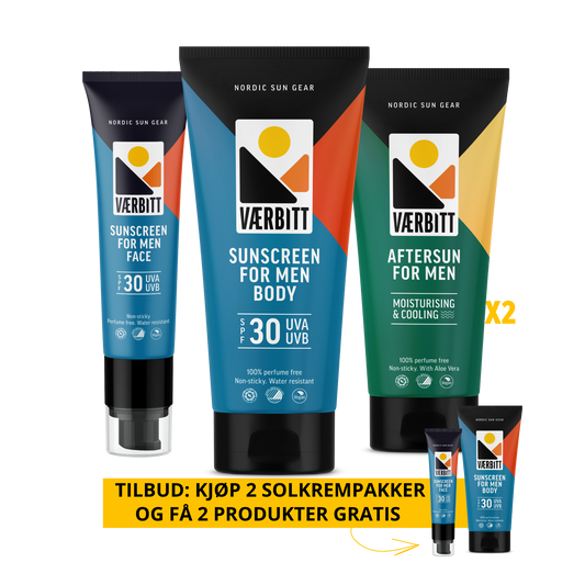 TILBUD: Kjøp 2 Værbitt solkrempakker – få 2 produkter gratis